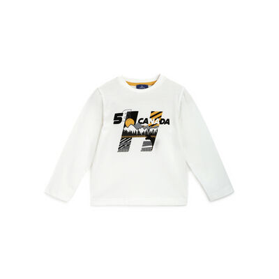 Boys Bronze Printed Long Sleeve T-Shirt